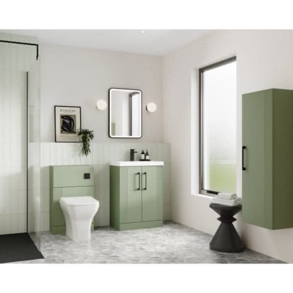 Nuie Floor Standing Vanity Units,Modern Vanity Units,Basins With Floor Standing Vanity Units,Nuie Nuie Deco 2 Door Floorstanding Vanity Unit With Basin-1 500mm Wide