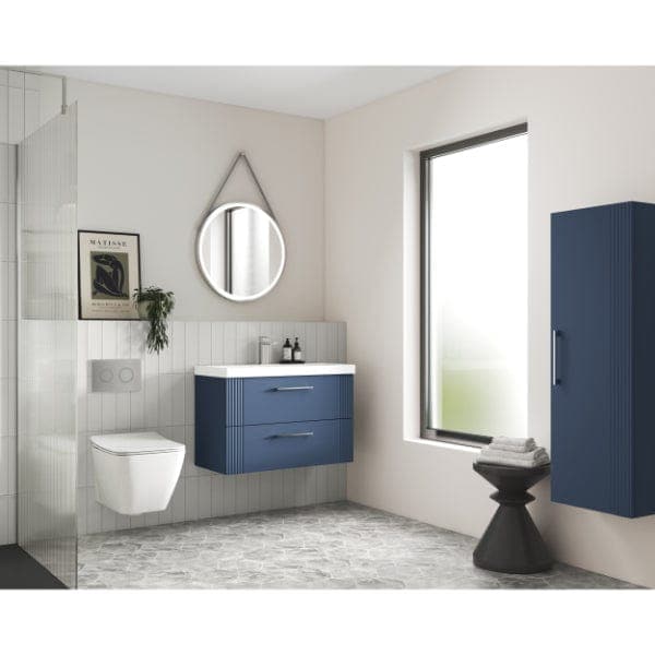 Nuie Wall Hung Vanity Units,Modern Vanity Units,Basins With Wall Hung Vanity Units,Nuie Nuie Deco 2 Drawer Wall Hung Vanity Unit With Basin-1 500mm Wide
