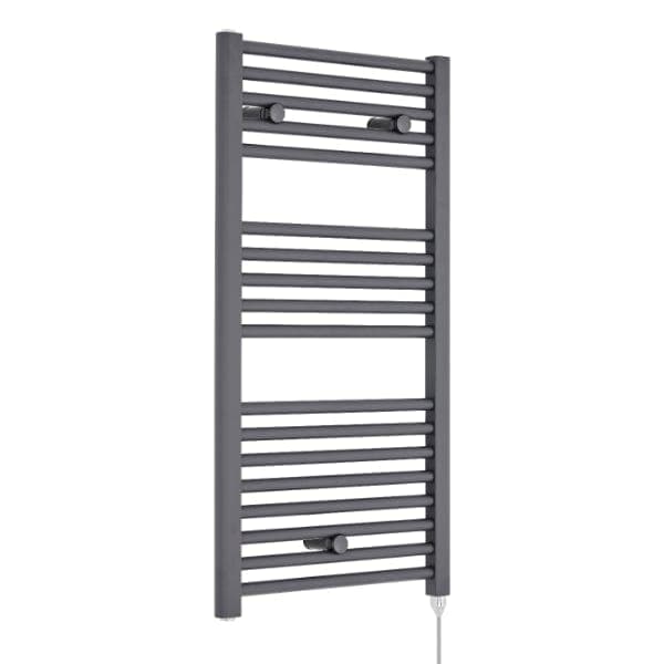 Nuie Electric Designer Heated Towel Rails,Modern Designer Heated Towel Rails Anthracite Nuie Electric Heated Towel Rail - 920mm x 480mm