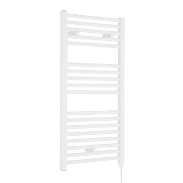 Nuie Electric Designer Heated Towel Rails,Modern Designer Heated Towel Rails White Nuie Electric Heated Towel Rail - 920mm x 480mm