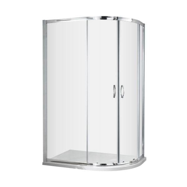 Nuie Offset Quadrant Shower Enclosure,Enclosure,Nuie 1000mm x 800mm Nuie Ella Offset Quadrant Shower Enclosure - Chrome