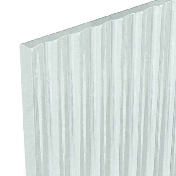 Nuie Wet Room Glass & Screens Nuie Fluted Wetroom Screen And Support Bar