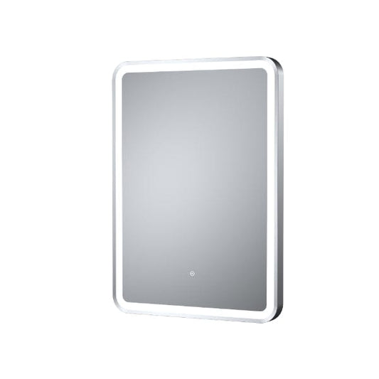 Nuie Illuminated Mirrors Silver Nuie Framed LED Illuminated Mirror With Touch Sensor - 700mm x 500mm