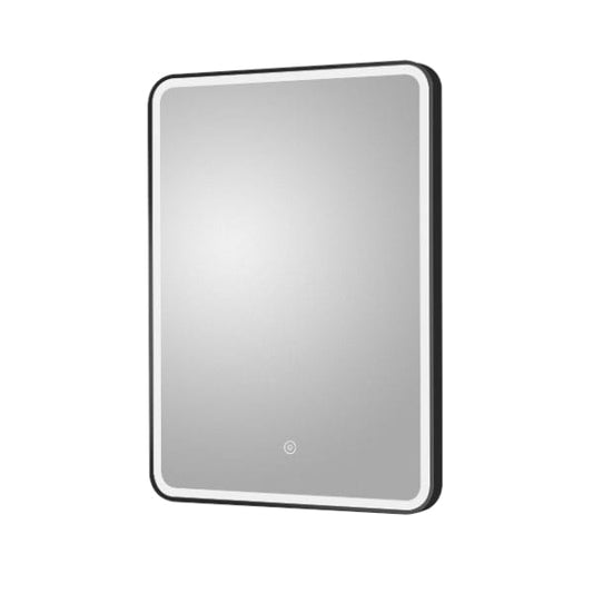Nuie Illuminated Mirrors Black Nuie Framed LED Illuminated Mirror With Touch Sensor - 700mm x 500mm