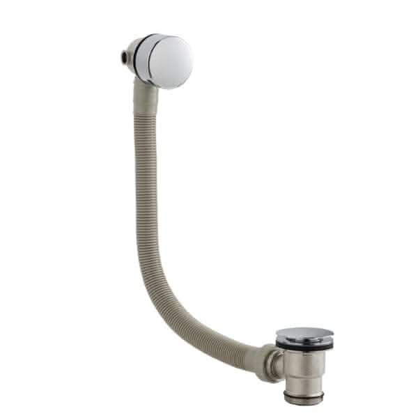 Nuie Overflow Bath Fillers,Overflow Filler Wastes Nuie Freeflow Round Bath Filler Waste And Overflow - Chrome