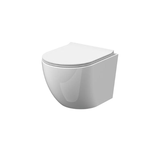 Nuie Wall Hung Toilets,Rimless Wall Hung Toilets,Modern Wall Hung Toilets Nuie Freya Rimless Wall Hung Toilet With Slim Sandwich Soft Close Seat - White