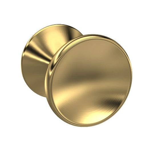 Nuie Other Furniture Accessories,Nuie Brushed Brass Nuie Indented Knob Furniture Handle 30mm Wide