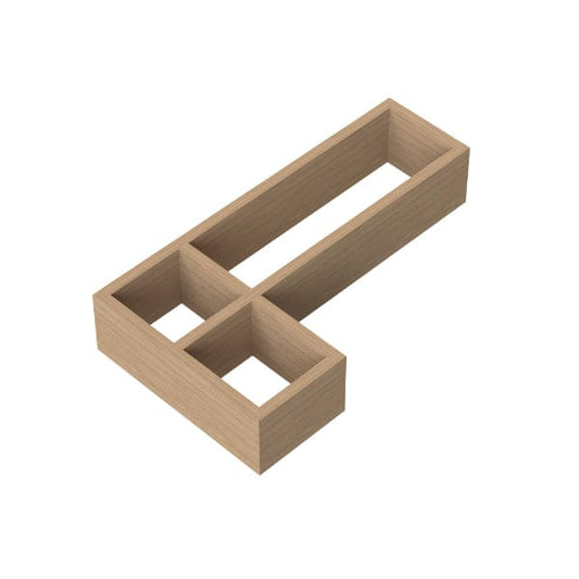 Nuie Other Furniture Accessories, Nuie Nuie L-Shaped Drawer Organiser - Bamboo