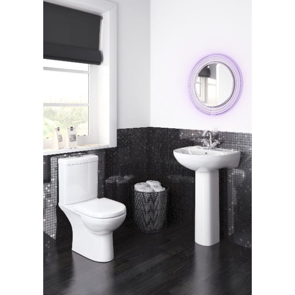 Nuie Close Coupled Toilets,Modern Close Coupled Toilets Nuie Lawton Compact Close Coupled Toilet With Push Button Cistern - White
