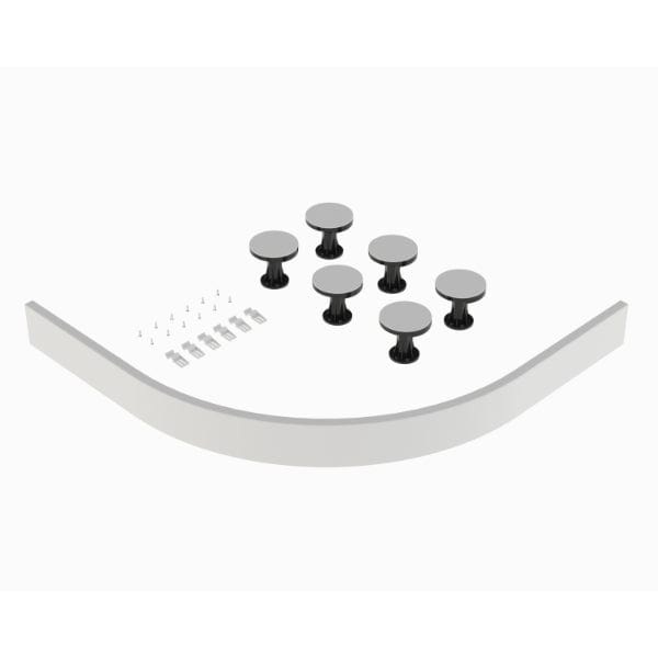 Nuie Shower Tray Accessories,Nuie White Nuie Leg Set For 700mm-900mm Quadrant And Offset Shower Trays