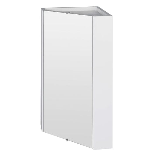 Nuie Non Illuminated Mirror Cabinets, Nuie Nuie Mayford 1 Door Non Illuminated Mirrored Cabinet 650mm x 459mm - White