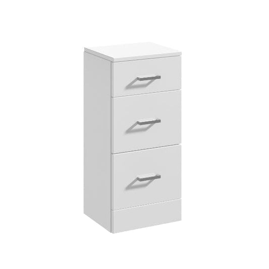 Nuie Wall Hung Storage Cabinets,Modern Storage Units,Nuie 350mm x 300mm Nuie Mayford 4 Drawer Medium Storage Unit - Gloss White
