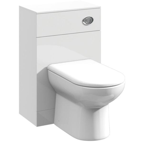 Nuie WC Units,Toilet Units,Nuie 500mm x 300mm Nuie Mayford Back to Wall WC Unit - Gloss White