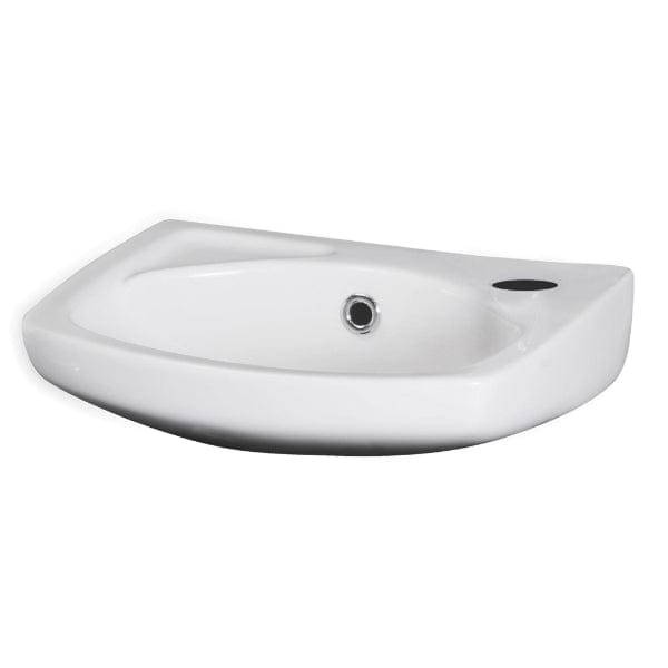 Nuie Cloakroom Basins,Modern Basins Nuie Melbourne Square 350mm Wall Hung Cloakroom Basin - 1 TH - White
