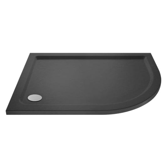 Nuie Offset Quadrant Shower Trays,Shower Trays,Nuie 900mm x 800mm / Right Nuie Offset Quadrant Shower Tray - Slate Grey
