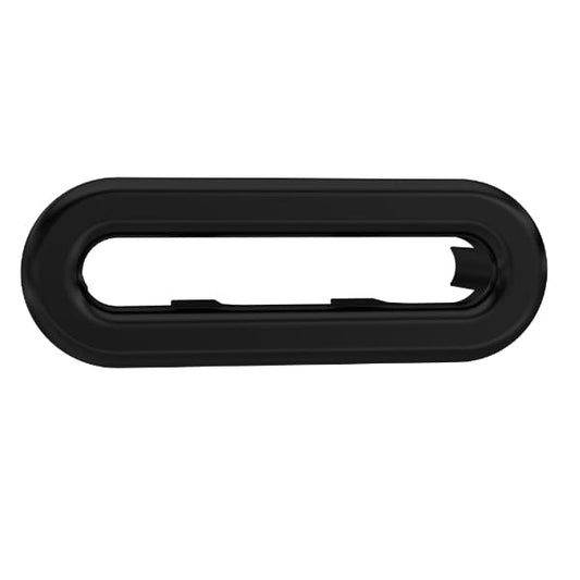 Nuie Other Toilet Accessories Matt Black Nuie Oval Overflow Cover