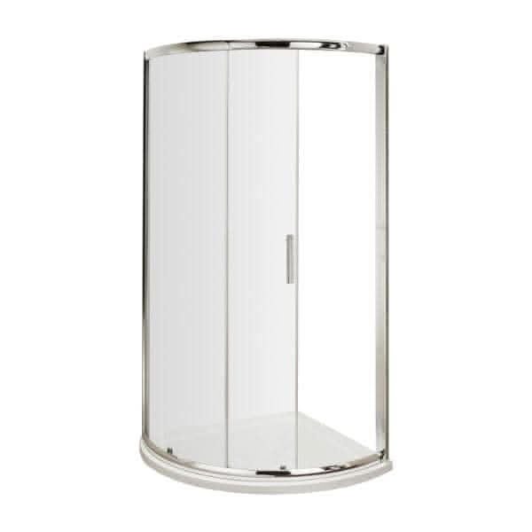 Nuie Quadrant Shower Enclosure,Enclosure,Nuie Nuie Pacific 860mm Single Entry Quadrant Shower Enclosure - Chrome