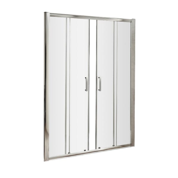 Nuie Sliding Shower Doors,Nuie,Shower Doors 1400mm Nuie Pacific Double Sliding Shower Door With Handle - Chrome