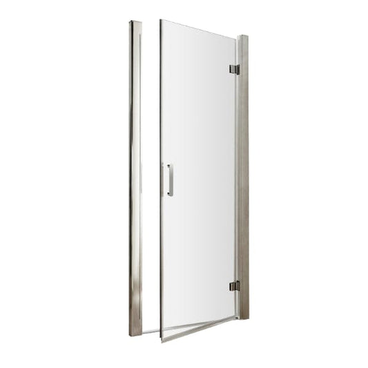 Nuie Hinged Shower Doors,Shower Doors,Nuie 700mm Nuie Pacific Hinged Shower Door With Handle - Chrome