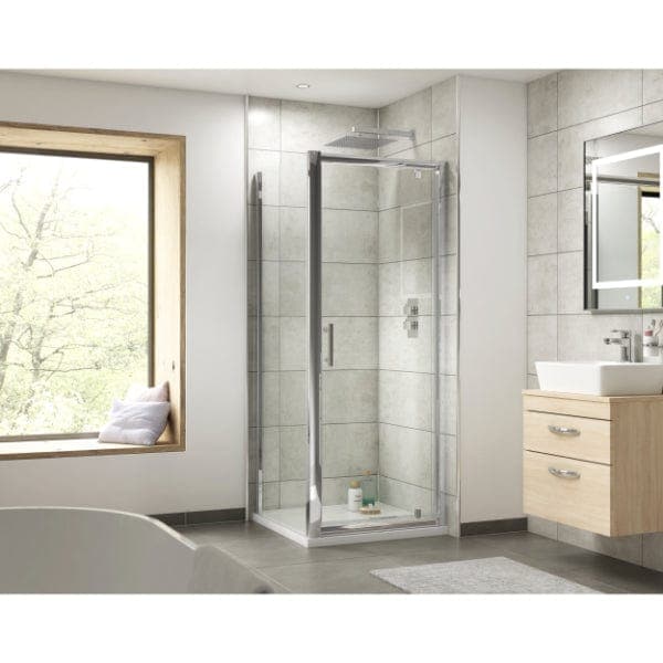 Nuie Pivot Shower Doors,Shower Doors,Nuie Nuie Pacific Pivot Shower Door - Chrome