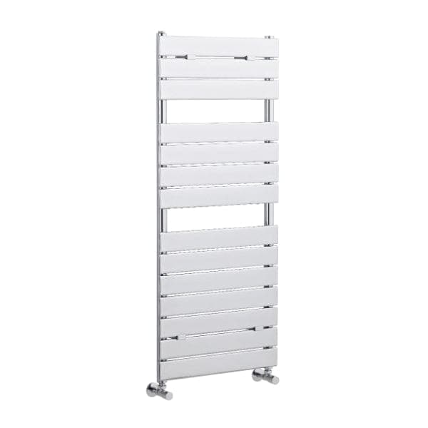 Nuie Straight Designer Heated Towel Rails,Modern Designer Heated Towel Rails Chrome Nuie Piazza Designer Heated Towel Rail - 1213mm x 500mm