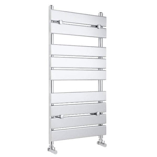 Nuie Straight Designer Heated Towel Rails,Modern Designer Heated Towel Rails Nuie Piazza Flat Panel Heated Towel Rail - 950mm x 500mm - Chrome