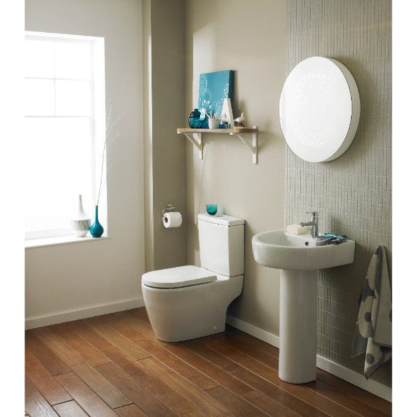 Nuie Close Coupled Toilets,Modern Close Coupled Toilets Nuie Provost Close Coupled Toilet With Push Button Cistern - White