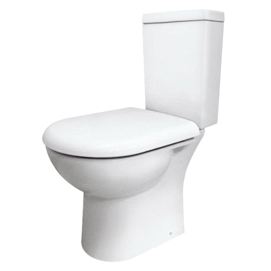 Nuie Close Coupled Toilets,Modern Close Coupled Toilets Nuie Provost Open Back Close Coupled Toilet With Push Button Cistern - White