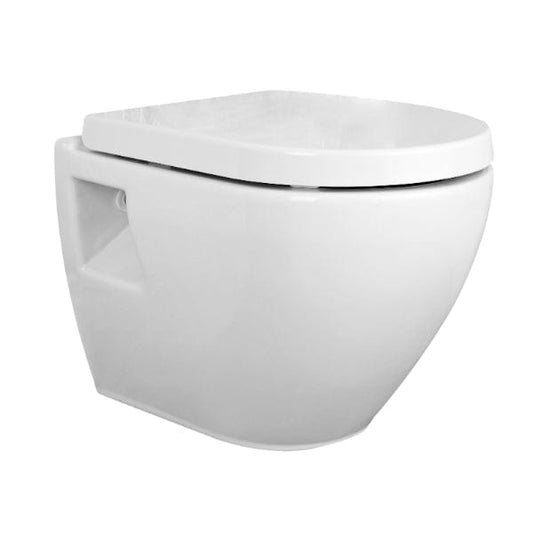 Nuie Wall Hung Toilets,Modern Wall Hung Toilets Nuie Provost Wall Hung Toilet With Soft Close Seat - White