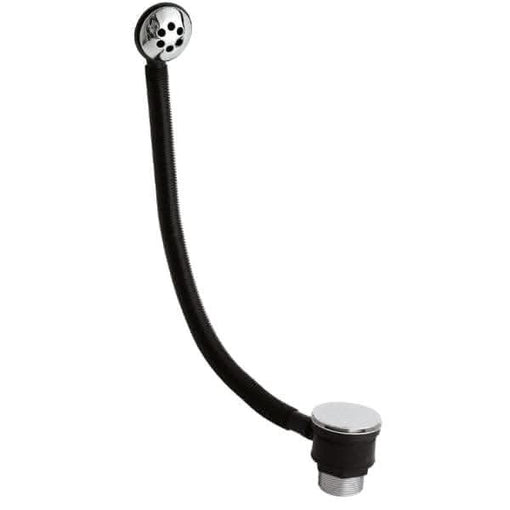 Nuie Bath Wastes Nuie Push Button Bath Waste With Overflow - Chrome