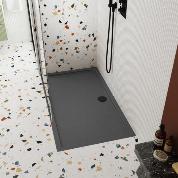 Nuie Rectangular Shower Trays,Shower Trays,Nuie Nuie Rectangular Shower Tray - Slate Grey