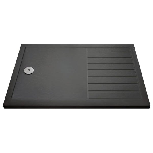 Nuie Walk-In Shower Trays,Shower Trays,Nuie 1400mm x 800mm Nuie Rectangular Walk-In Shower Tray - Slate Grey