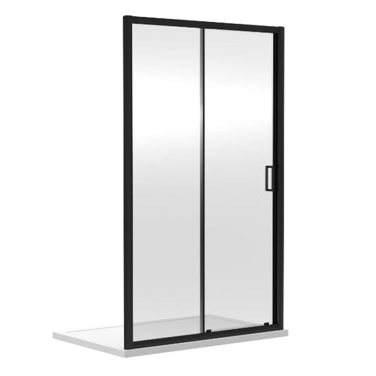 Nuie Sliding Shower Doors,Nuie,Shower Doors 1000mm / Matt Black Nuie Rene Sliding Shower Door