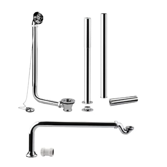 Nuie Other Bath Accessories Nuie Roll Top Bath Pack - Chrome