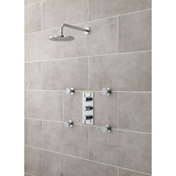 Nuie Shower Body Jets & Tiles Nuie Round Body Jet 50mm Wide Single - Chrome