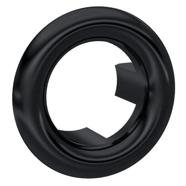 Nuie Other Toilet Accessories Matt Black Nuie Round Overflow Cover