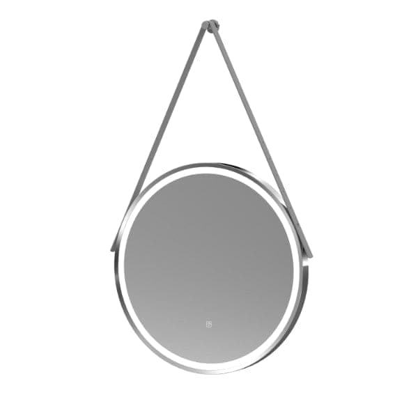 Nuie Illuminated Mirrors Chrome Nuie Salana Framed LED Illuminated Mirror With Touch Sensor - 600mm x 600mm