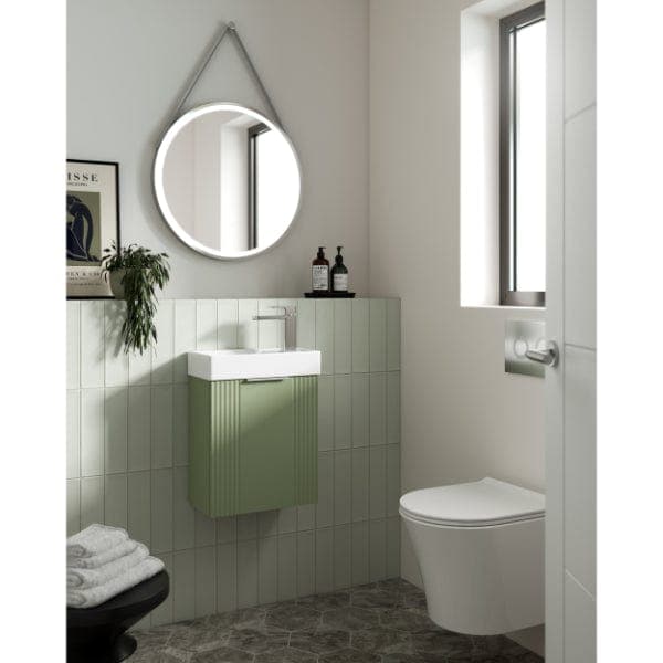 Nuie Illuminated Mirrors Nuie Salana Framed LED Illuminated Mirror With Touch Sensor - 600mm x 600mm