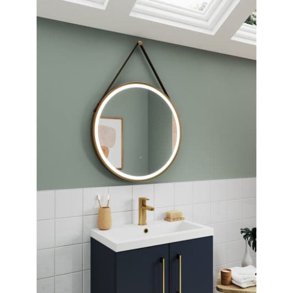 Nuie Illuminated Mirrors Nuie Salana Framed LED Illuminated Mirror With Touch Sensor - 600mm x 600mm