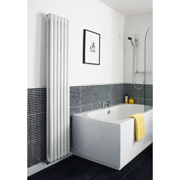 Nuie Vertical Designer Radiators,Modern Designer Radiators Nuie Salvia Double Panel Vertical Designer Radiator - 1500mm x 383mm