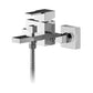 Nuie Bath Shower Mixer Taps,Wall Mounted Taps,Modern Taps Nuie Sanford Wall Mounted Bath Shower Mixer Tap with Shower Kit - Chrome