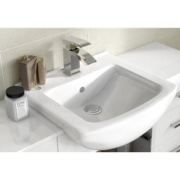 Nuie Floor Standing Vanity Units,Modern Vanity Units,Basins With Floor Standing Vanity Units, Nuie Nuie Saturn Floorstanding Combination Unit 1063mm Wide - Gloss White