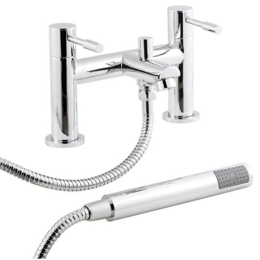 Nuie Bath Shower Mixer Taps,Deck Mounted Taps,Modern Taps Nuie Series 2 Bath Shower Mixer Tap - Chrome