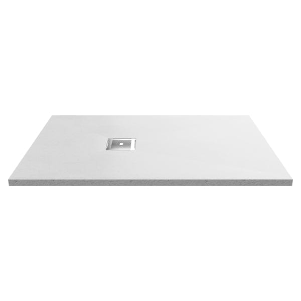 Nuie Rectangular Shower Trays,Shower Trays,Nuie 1200mm x 800mm / White Nuie Slimline Rectangular Shower Tray