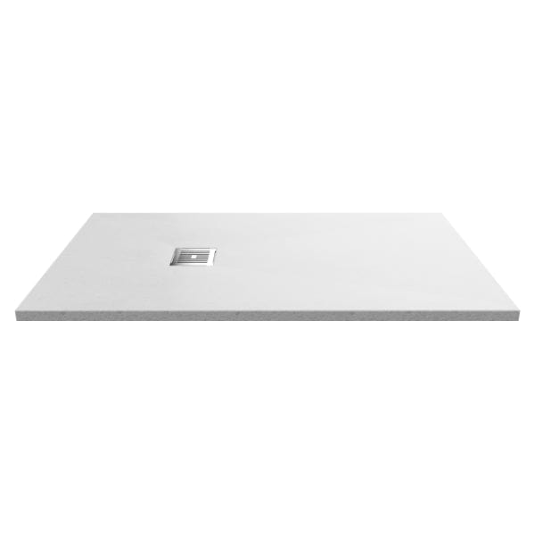 Nuie Rectangular Shower Trays,Shower Trays,Nuie 1400mm x 800mm / White Nuie Slimline Rectangular Shower Tray