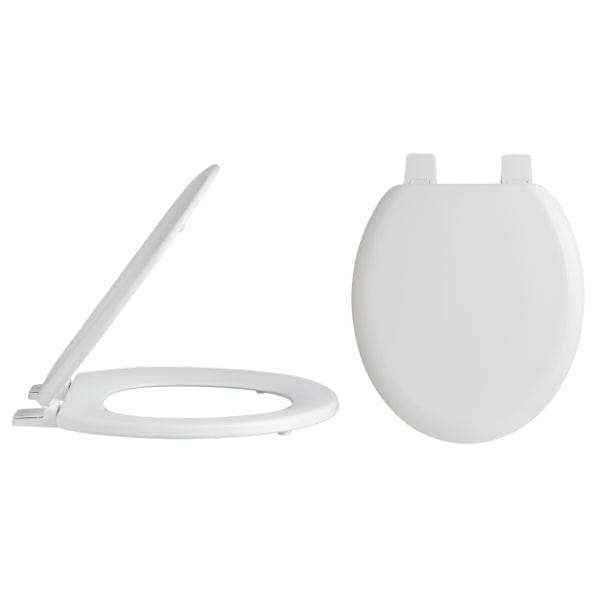 Nuie Toilet Seats Nuie Standard Close Toilet Seat With Plastic Hinges - White