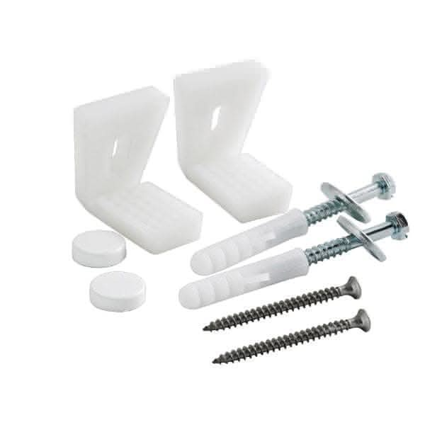 Nuie Other Toilet Accessories Nuie Toilet Floor Fixing Kit - Chrome/White