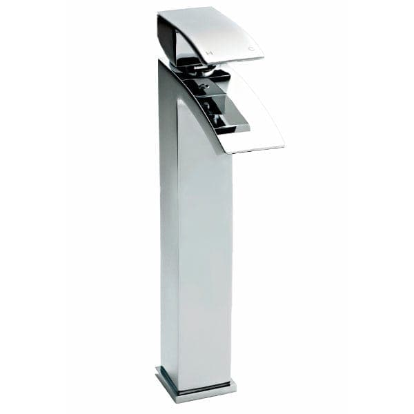 Nuie Tall Basin Mixer Taps,Modern Taps,Deck Mounted Taps Nuie Vibe Tall Mono Basin Mixer Tap - Chrome