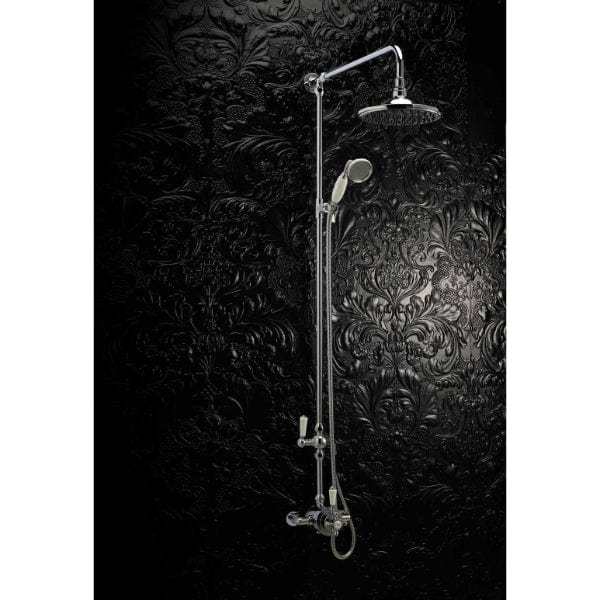 Nuie Exposed Shower Valves Nuie Victorian Concentric Dual Handle Exposed Shower Valve - Chrome