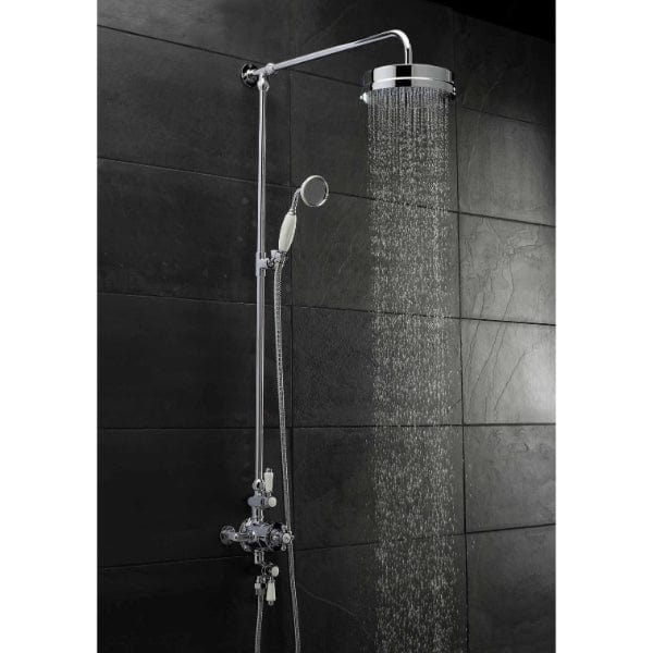 Nuie Exposed Shower Valves Nuie Victorian Triple Handle Exposed Shower Valve - Chrome